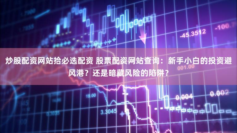 炒股配资网站拾必选配资 股票配资网站查询：新手小白的投资避风港？还是暗藏风险的陷阱？