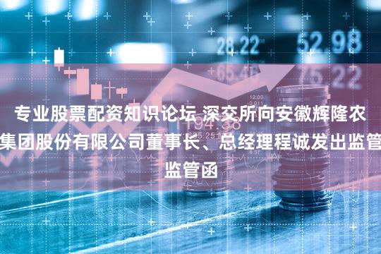 专业股票配资知识论坛 深交所向安徽辉隆农资集团股份有限公司董事长、总经理程诚发出监管函