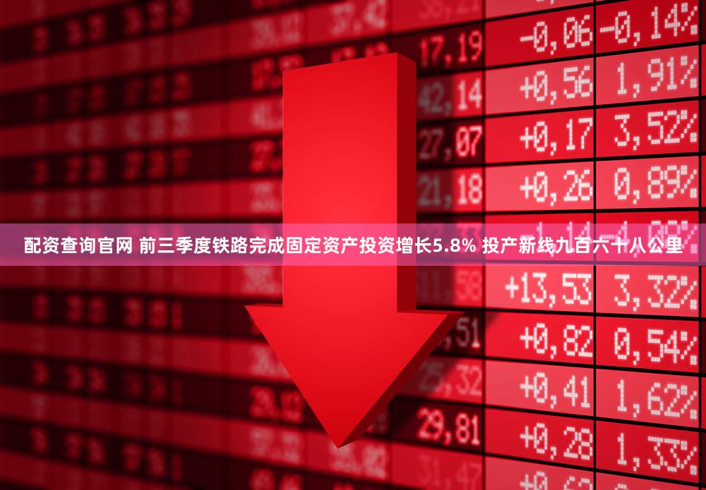 配资查询官网 前三季度铁路完成固定资产投资增长5.8% 投产新线九百六十八公里