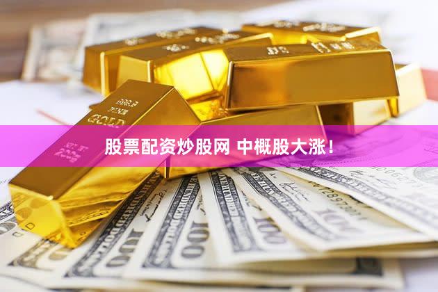 股票配资炒股网 中概股大涨!