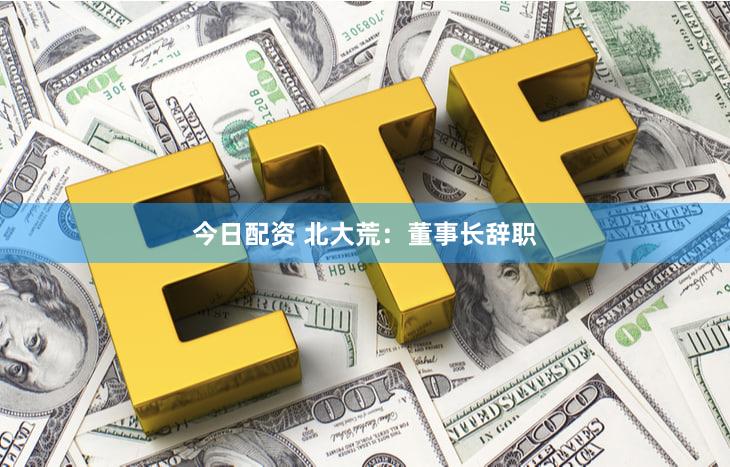 今日配资 北大荒：董事长辞职