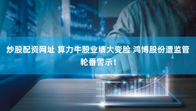炒股配资网址 算力牛股业绩大变脸 鸿博股份遭监管轮番警示!
