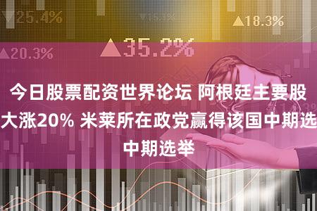 今日股票配资世界论坛 阿根廷主要股指大涨20% 米莱所在政党赢得该国中期选举